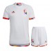 Belgien Replika Babykläder Borta matchkläder barn VM 2022 Korta ärmar (+ Korta byxor)